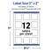 Avery Printable Square Labels, 2" x 2", Matte White, Pre-printed Arched Gold & Black Florals Design, Sure Feed Technology, Laser & Inkjet Compatible, 240 Total